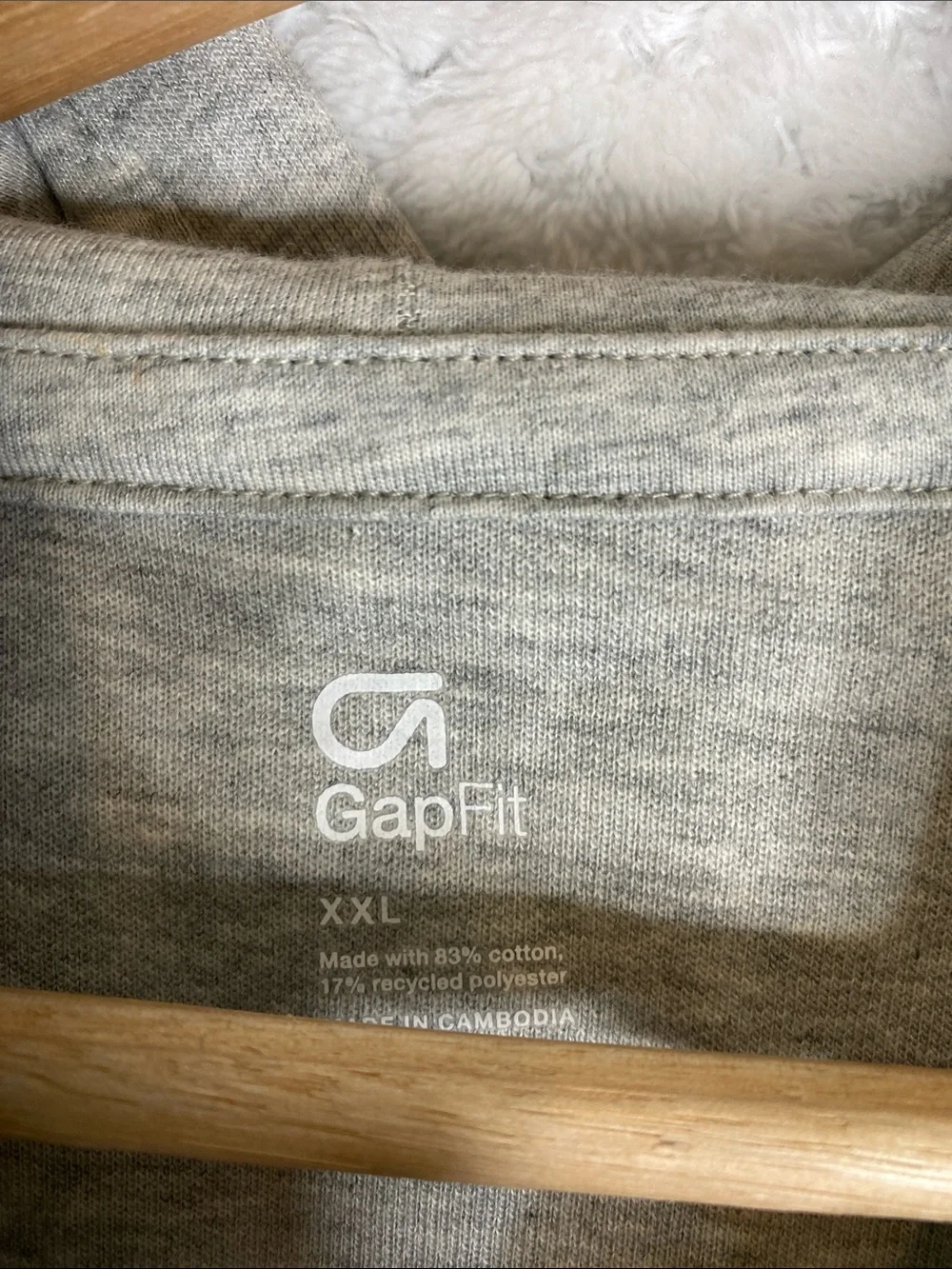 GAP Fit Light Heather Gray Zip Boys Hoodie